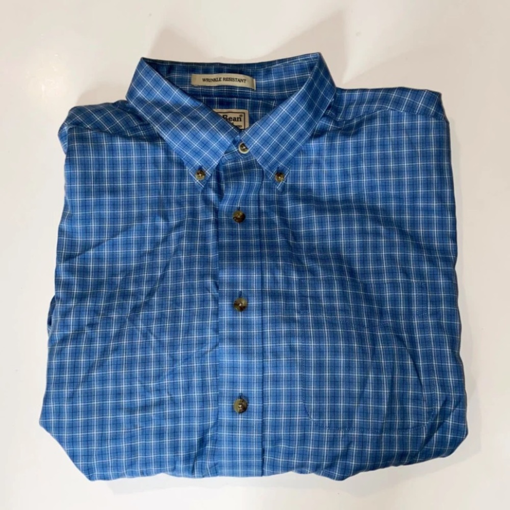 L. L. Bean Button-Down Short Sleeve L